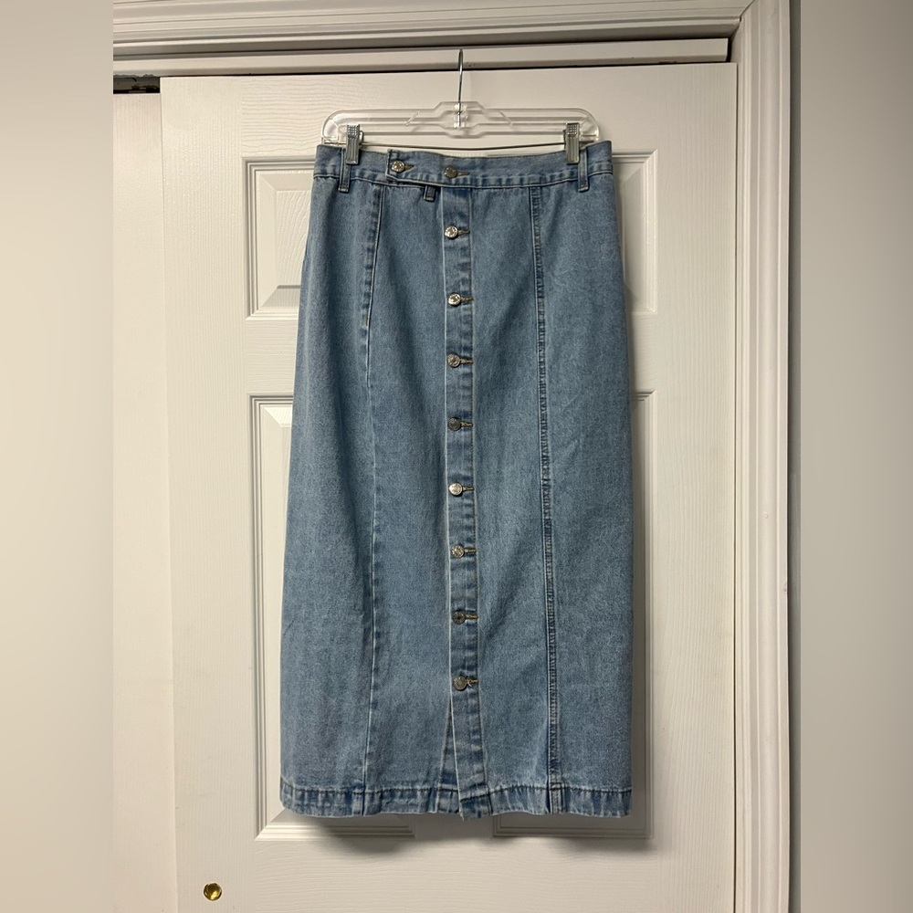 Casual Blue Denim Skirt
